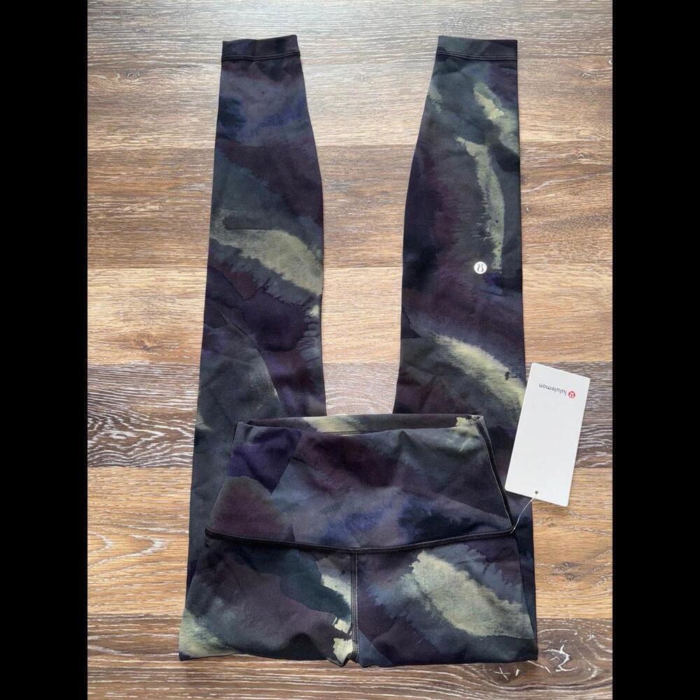 Lululemon Wunder Train High Rise 28” Ink Islands Burnside Multi Size 4 NWT